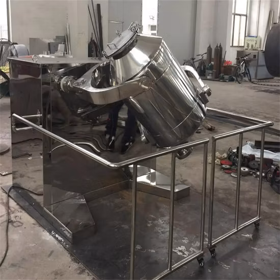 Exproof 3D rotierender Pulvertrommelmischer aus Edelstahl in der Lebensmittelindustrie